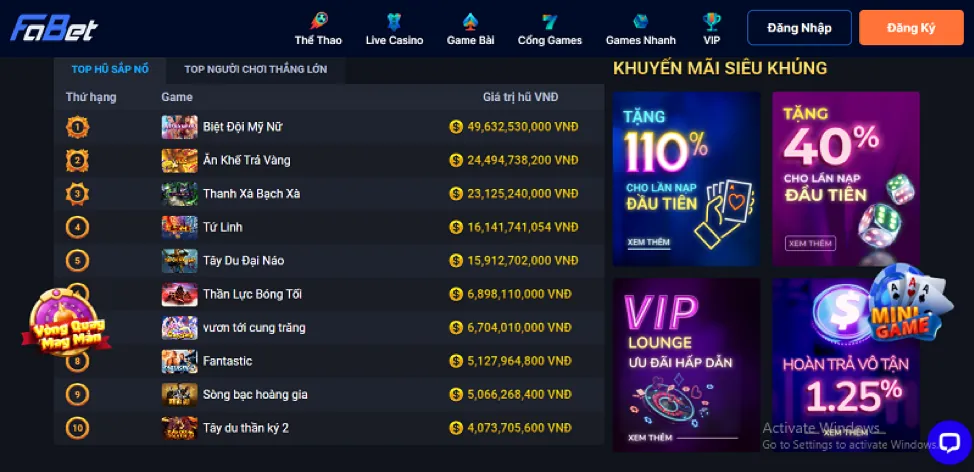 Sự kiện và quà tặng độc quyền VIP 82vn chính thức